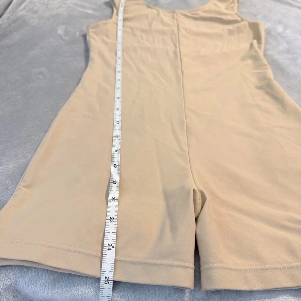 Speerise Nude Dance Unitard Shorts Leotard Beige Youth Size 150
